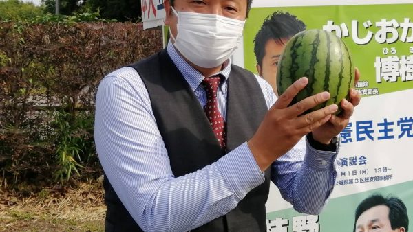 阿見町をバイクで街宣