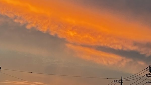 夕空が綺麗です