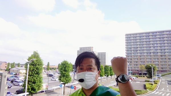 朝の駅頭活動は既に30度を超えて