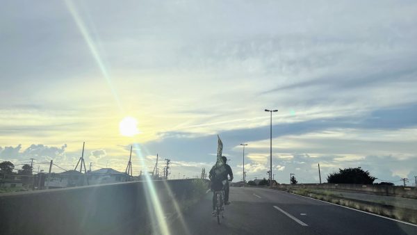 自転車で茨城3区を街宣しました。