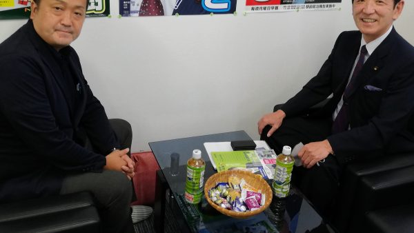 中村喜四郎代議士、守谷に来たる