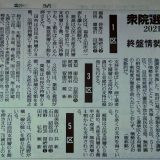 茨城3区は激しく競り合う接戦区と今朝の読売新聞報道