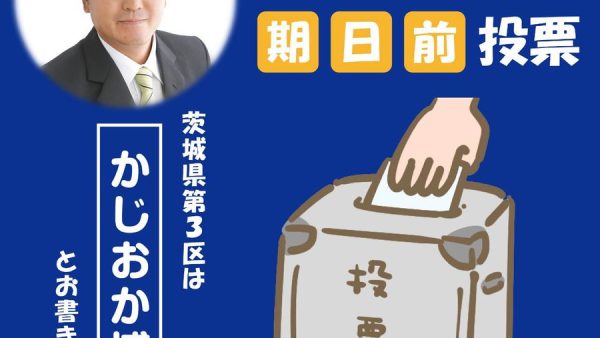 【守谷市】期日前投票が始まっております