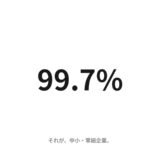 日本の企業の99.7%は中小・零細企業