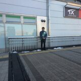 守谷駅前で衆院選のお礼を伝えるかじおか博樹