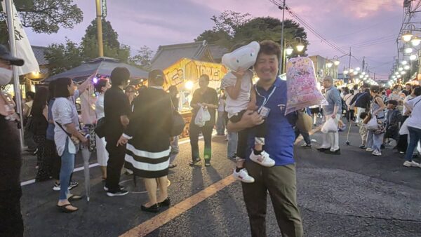 本日は龍ケ崎市の商店街で3日間開催される夏祭りへ