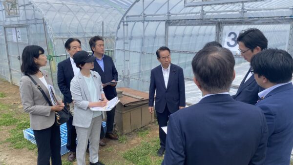 【三党合同農林水産部会 視察に参加しました】